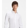 Chemise Slim en popeline de coton stretch facile à repasser
