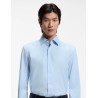 Chemise Slim en popeline de coton stretch facile à repasser